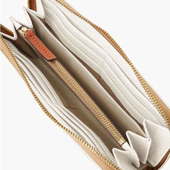 Dooney & Bourke Pebble Grain Large Zip Around Wristlet